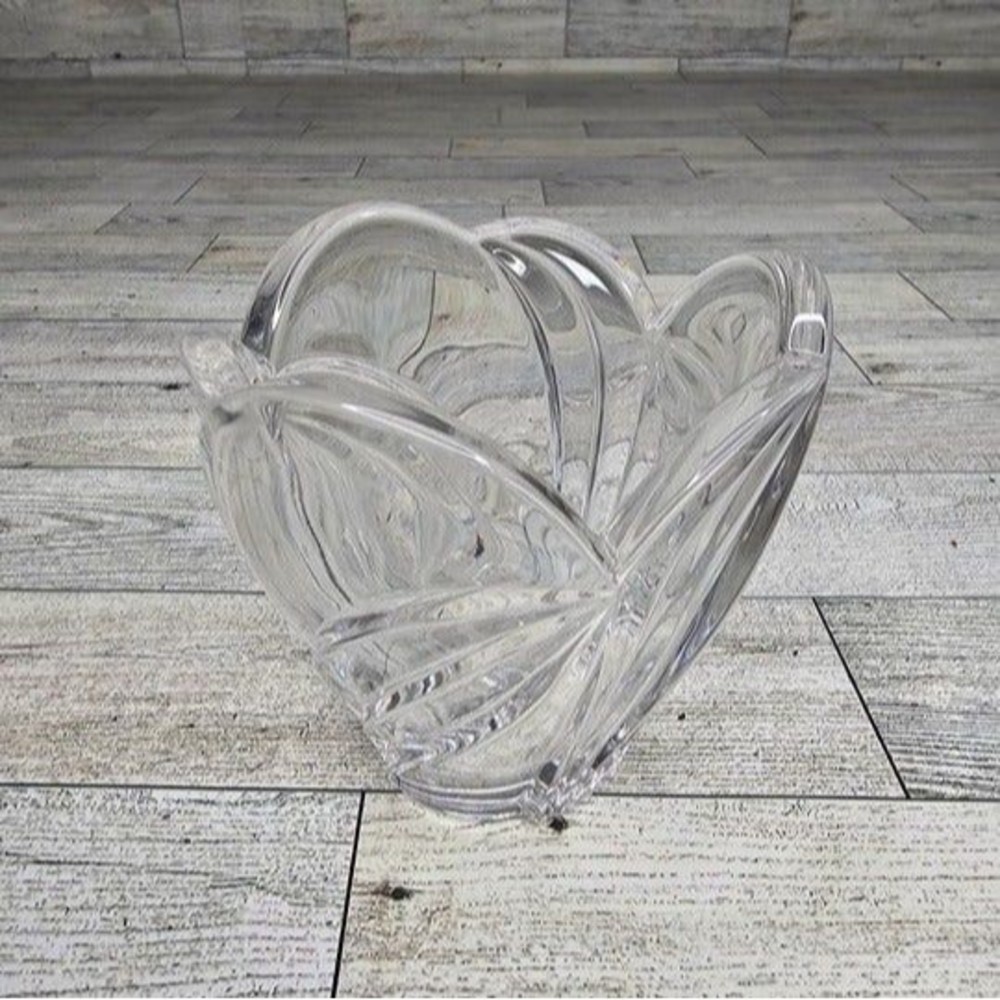 Lenox Crystal Arctic Bloom Tulip Shaped Votive Holder Fine Crystal Candleholder